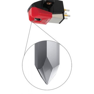 Cápsula Audio-Technica AT-VM95ML Negra/Roja