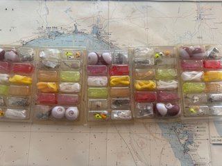 Lote 5 Kits Señuelos Pesca Vinilos Varios      094