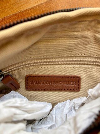 Bolso Piel Salvador Bachiller Marrón Nuevo