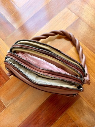 Bolso Piel Salvador Bachiller Marrón Nuevo