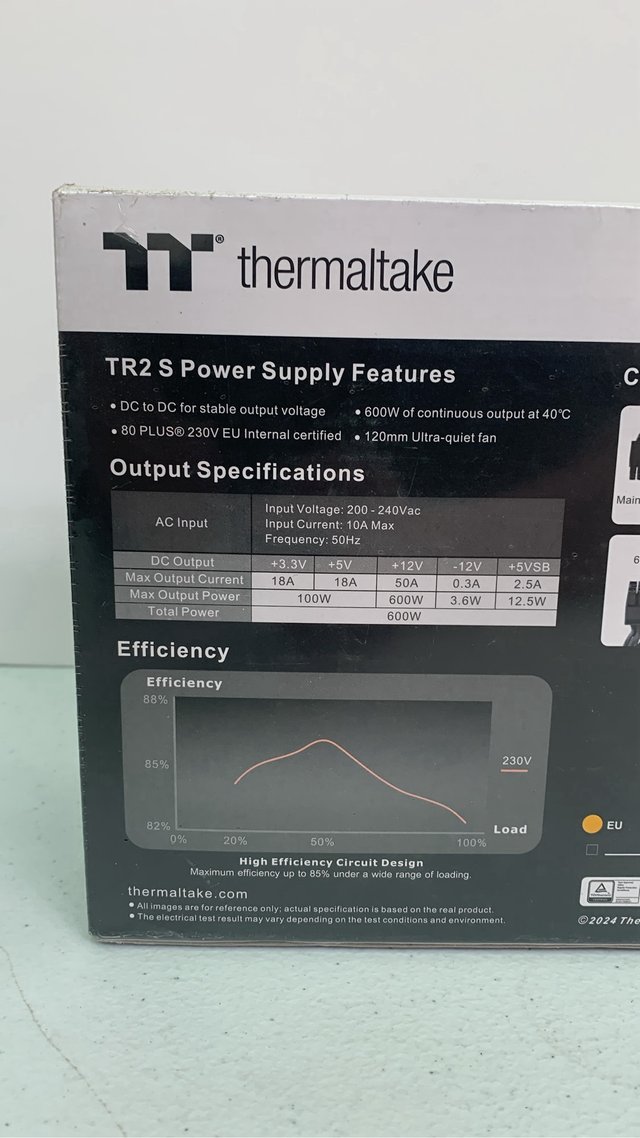 Thermaltake TR2 S 600W Fuente Alimentación