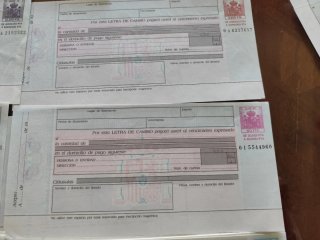 Lote Antiguo Letras de Cambio