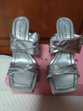 Sandalias Alma en Pena Plata 38 NUEVAS