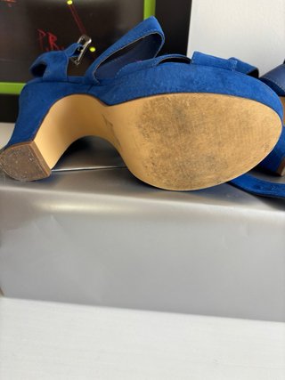 Zapatos de plataforma AZ azul talla 37