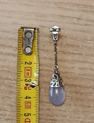 Pendientes Plata Colgantes Azul