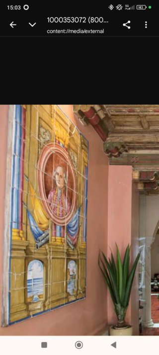 2 Mosaicos Azulejos Pintados a Mano