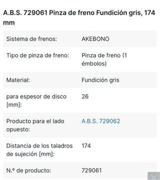 Pinza de freno 1723