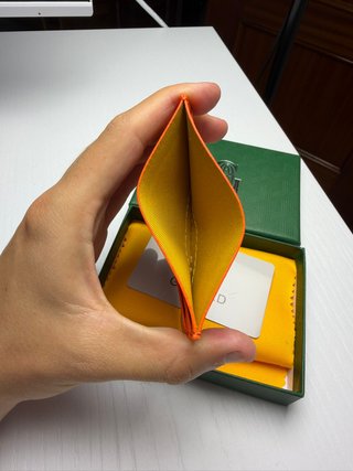 Goyard Cartera Tarjetero Azul Multicolor