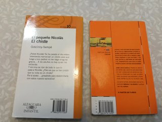 Lote 2 libros: Cucho/El pequeño Nicolás-El chiste