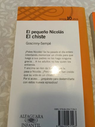 Lote 2 libros: Cucho/El pequeño Nicolás-El chiste
