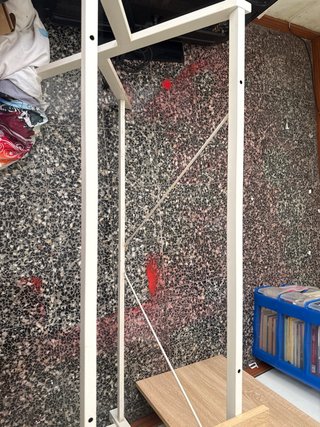 Escritorio en L madera y metal