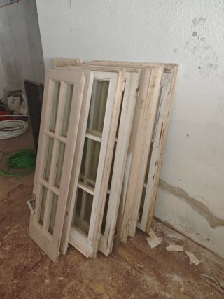 Ventanas de madera sin marco