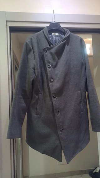 Cappotto uomo grigio xxl