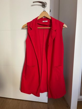Chaleco de vestir rojo talla única
