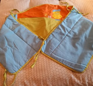 Funda nórdica y protector cuna patitos
