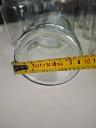 Bote de cristal con tapa hermética