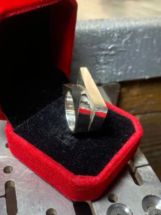 Anillo Sculpture Plata 925