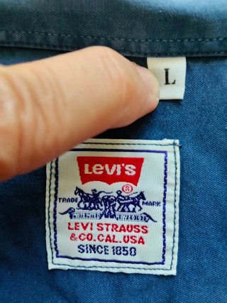Camicia Levi's vintage Uomo Blu Navy Taglia L
