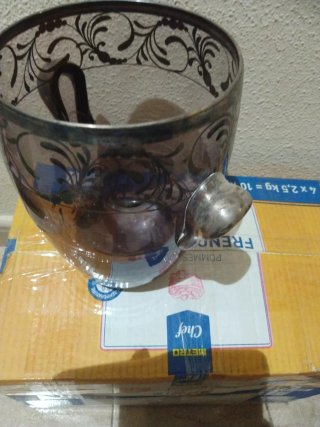 Cubitera cristal antigua mediados S.XX