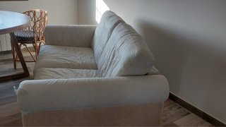 Sofá IKEA 2 plazas tela blanco sin tapizar
