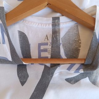 Maglietta Armani Exchange Grigia e Bianca