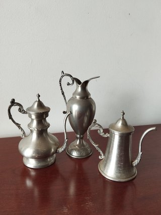 Conjunto 3 Peças Miniatura Estanho Puro