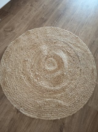 Alfombra redonda yute 100x100