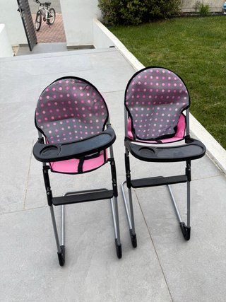 2 Seggioloni Giocattolo per Bambini