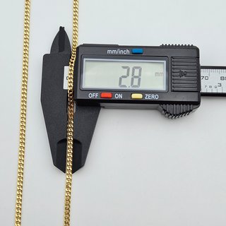 Cadena de Oro 18K, Cubana, 6,58gr, 60cm