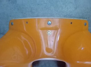 Careta Vespa Faro Cuadrado Roja