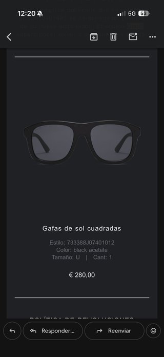 Gafas de sol Gucci hombre