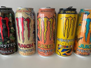 Colección latas vacías Monster