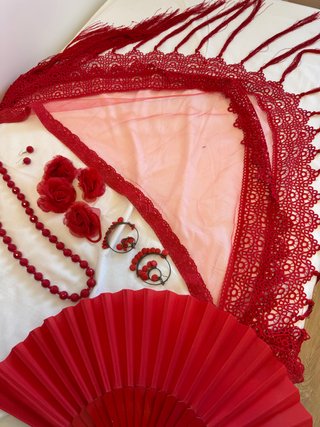 Accesorios Flamenca Rojos