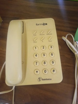 Teléfono fijo Forma beige