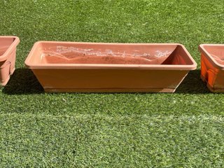 jardineras rectangulares marrones 3 unidades