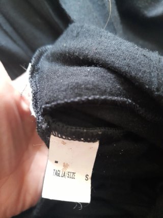 Abito sottoveste nero stretch tg. S