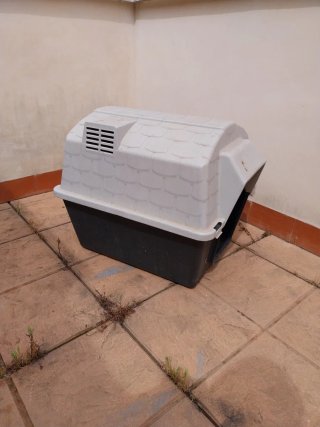 Caseta para perro de plástico
