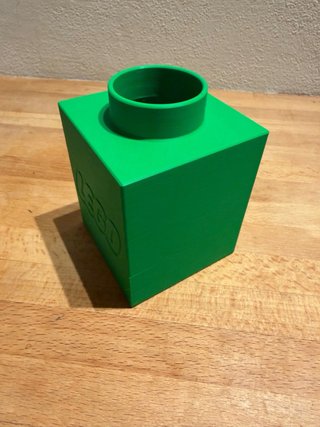 Portapenne mattoncino LEGO verde