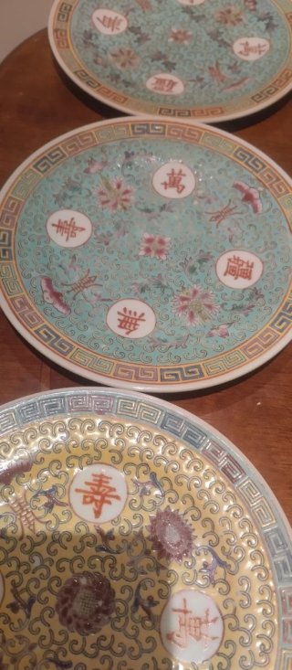 Platos porcelana china antiguos S.XX