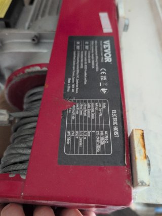 VEVOR Polipasto Eléctrico 800kg + Estructura