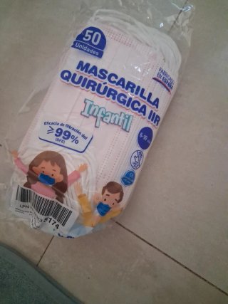 50 Mascarillas Quirúrgicas Infantiles