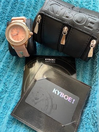 Reloj Kyboe Rosa-Dorado con cristales Swarovski