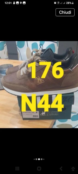 Sneakers U.S. Grand Polo N.44 Marroni