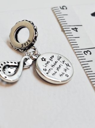 Charm Plata Estrella infinito s925 para pandora