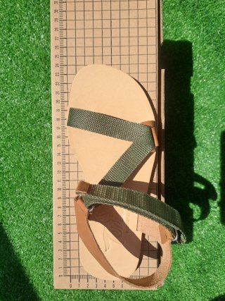 Sandalias unisex barefoot Terreta Marrón/Verde
