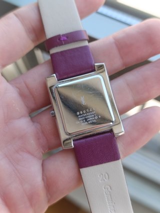 Reloj Yves Saint Laurent Cuadrado Morado