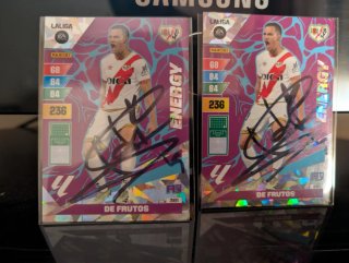 Cromo firmado De Frutos Panini LaLiga EA Sports