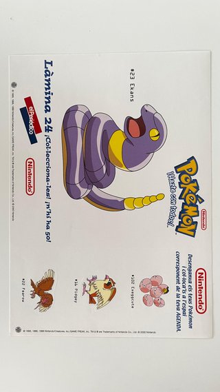 Lote 5 Láminas Pokémon (El Periódico 2000)