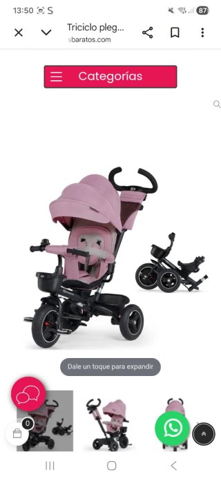 Triciclo Kinderkraft plegable