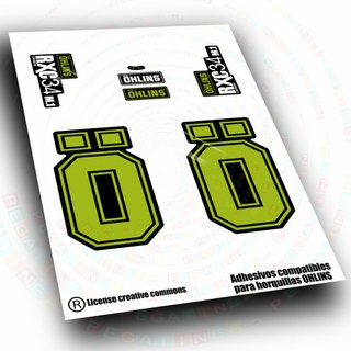 Pegatinas Horquillas Ohlins RXC34 Carbon M1 wp710